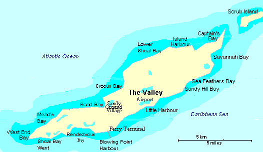 Map of Anguilla