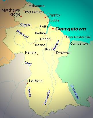 Guyana Map