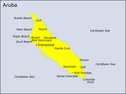 Aruba - Map