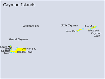 Cayman Islands - Map