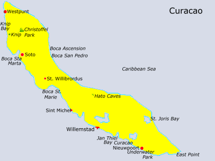Curacao - Map
