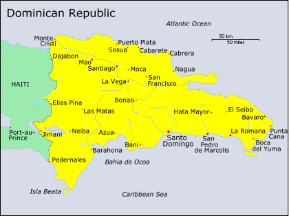 Dominican Republic - Map