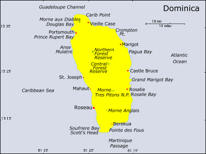 Dominica Map