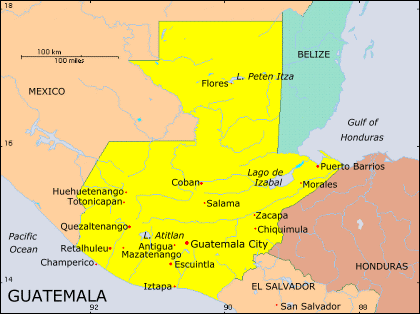 Guatemala - Map