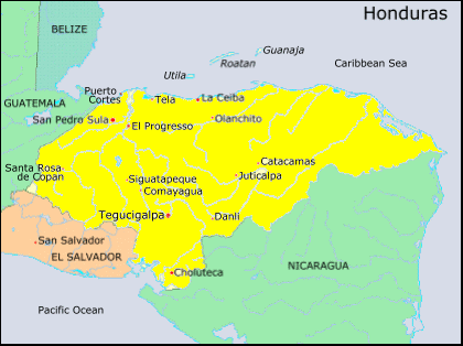 Honduras - Map