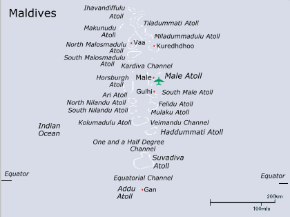 Maldives Map