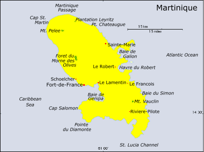 Martinique Map