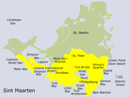 Sint Maarten Map