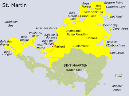 St. Martin Map